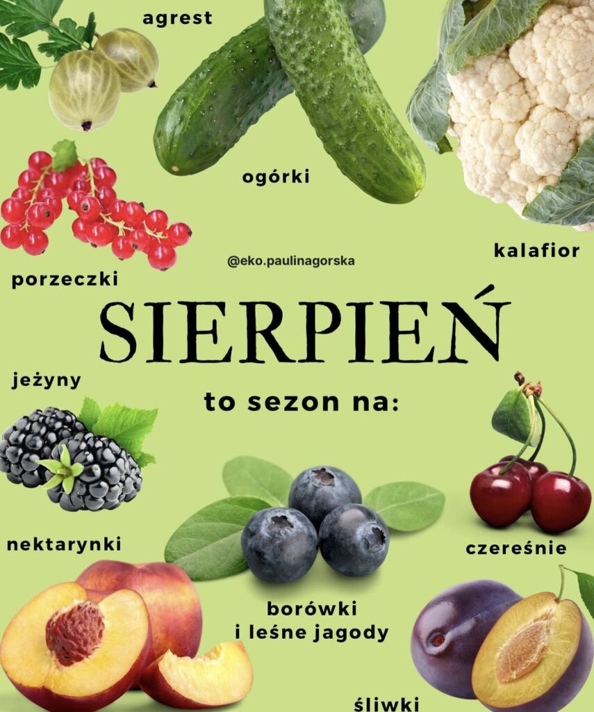 co jeść sezonowo w sierpniu