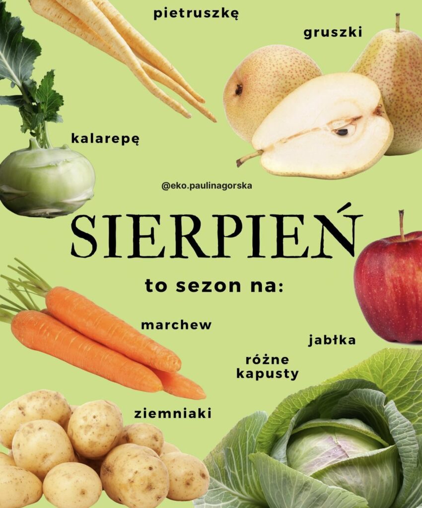 co jeść sezonowo w sierpniu